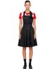 Comme des Garçons Comme des Garçons Comme des Garçons Comme des Garçons Black Satin Thick Midi Dress - 1