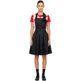 Comme des Garçons Comme des Garçons Comme des Garçons Comme des Garçons Black Satin Thick Midi Dress