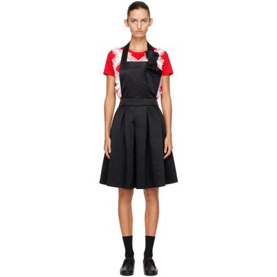Comme des Garçons Comme des Garçons Comme des Garçons Comme des Garçons Black Satin Thick Midi Dress