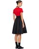 Comme des Garçons Comme des Garçons Comme des Garçons Comme des Garçons Black Satin Thick Midi Dress - 3