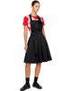 Comme des Garçons Comme des Garçons Comme des Garçons Comme des Garçons Black Satin Thick Midi Dress - 4