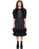 Comme des Garçons Comme des Garçons Comme des Garçons Comme des Garçons Black Taffeta Garment Washed Midi Dress - 1