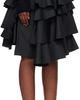 Comme des Garçons Comme des Garçons Comme des Garçons Comme des Garçons Black Twill Drape Shorts - 2