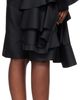Comme des Garçons Comme des Garçons Comme des Garçons Comme des Garçons Black Twill Drape Shorts - 3