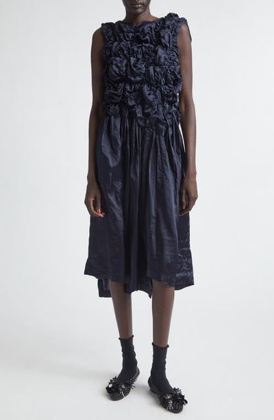 Comme des Garçons Comme des Garçons Comme des Garçons Comme des Garçons Gathered Ruffle Satin Dress