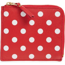 Comme des Garçons Comme des Garçons Dot Print Half Zip Leather Wallet