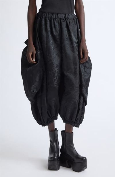 Comme des Garçons Comme des Garçons Floral Jacquard Wide Leg Pants