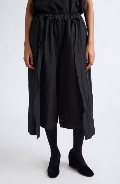 Comme des Garçons Comme des Garçons Garment Treated Wide Leg Twill Pants