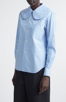 Comme des Garçons Comme des Garçons Gingham Cotton Poplin Button-Up Shirt