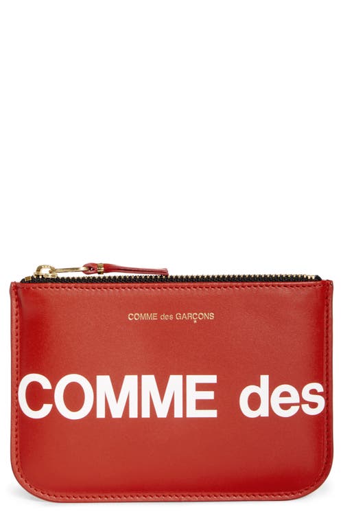 Comme des Garçons Comme des Garçons Huge Logo Small Zip Pouch