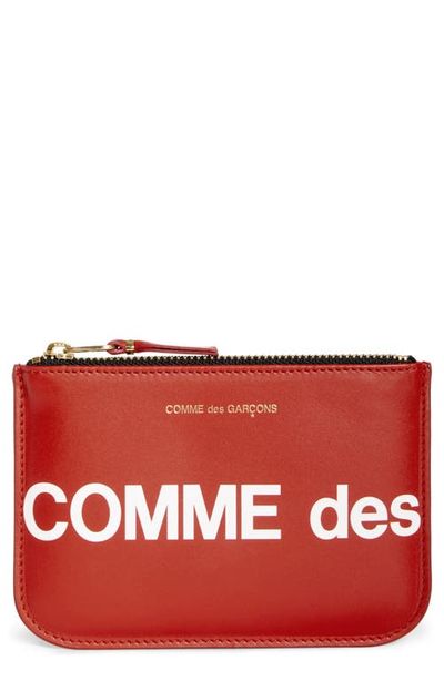 Comme des Garçons Comme des Garçons Huge Logo Small Zip Pouch