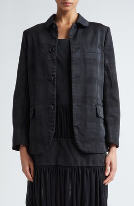 Comme des Garçons Comme des Garçons Jacquard Check Blazer