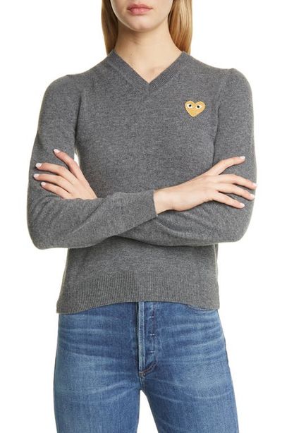 Comme des Garçons Comme des Garçons PLAY Golden Heart Logo Wool Sweater