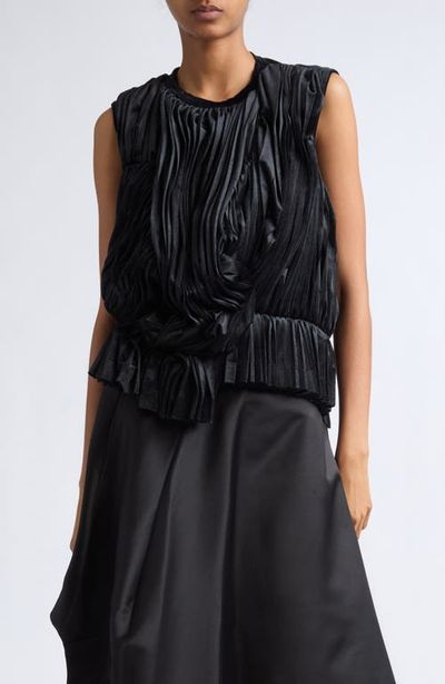 Comme des Garçons Comme des Garçons Pleated Stretch Velour Tank