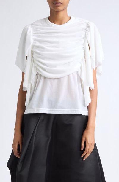 Comme des Garçons Comme des Garçons Ruched Velour T-Shirt