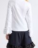 Comme des Garçons Comme des Garçons Ruffle Cuff Long Sleeve Cotton Top - 3