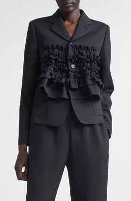 Comme des Garçons Comme des Garçons Ruffle Gabardine Jacket