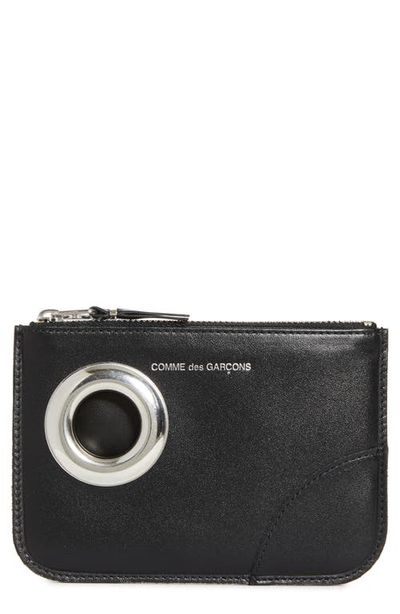 Comme des Garçons Comme des Garçons Small Eyelet Leather Zip Pouch