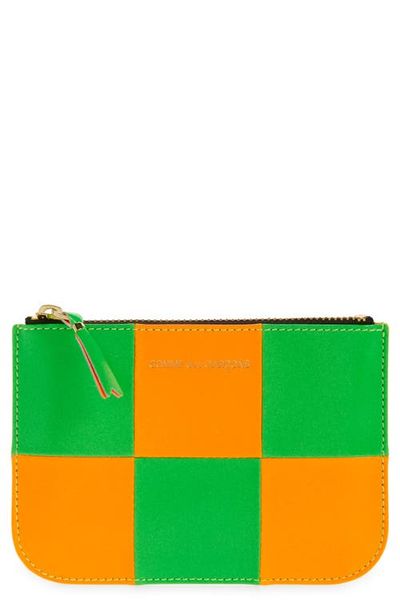 Comme des Garçons Comme des Garçons Small Fluo Squares Leather Pouch