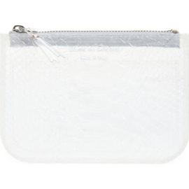 Comme des Garçons Comme des Garçons Small Snakeskin Embossed Transparent Zip Pouch 