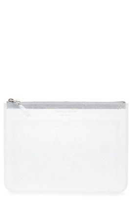 Comme des Garçons Comme des Garçons Snakeskin Embossed Transparent Zip Pouch 