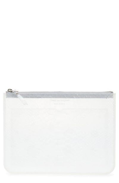 Comme des Garçons Comme des Garçons Snakeskin Embossed Transparent Zip Pouch 
