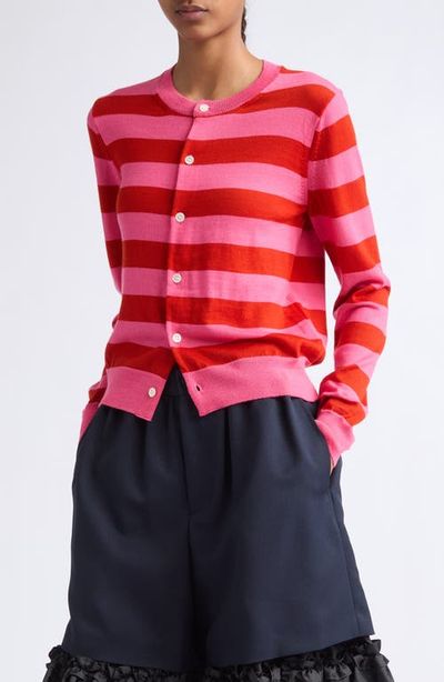 Comme des Garçons Comme des Garçons Striped Wool Cardigan