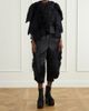 COMME des GARÇONS Cropped ruffled satin slim-fit capri pants - 2