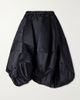 COMME des GARÇONS Gathered satin midi skirt - 1
