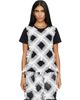 Comme des Garçons Girl Comme des Garçons Girl Black & White Gather Tape Decoration T-shirt - 1