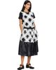 Comme des Garçons Girl Comme des Garçons Girl Black & White Gather Tape Decoration T-shirt - 4