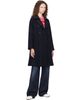 Comme des Garçons Girl Comme des Garçons Girl Navy Wool Nylon Melton Coat - 4