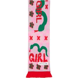 Comme des Garçons Girl Comme des Garçons Girl Pink Knitted Stole Scarf