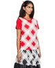 Comme des Garçons Girl Comme des Garçons Girl Red & White Gather Tape Decoration T-shirt - 2