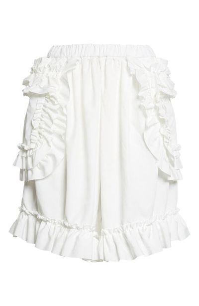 Comme des Garçons Girl Comme des Garçons Girl Ruffle Trim Broadcloth Bloomer Shorts