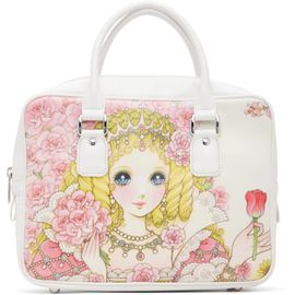 Comme des Garçons Girl Comme des Garçons Girl White Takahashi Makoto Printed Bag