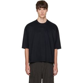 Comme des Garçons Homme Comme des Garçons Homme Black Cotton Jersey Slightly Brushed T-shirt
