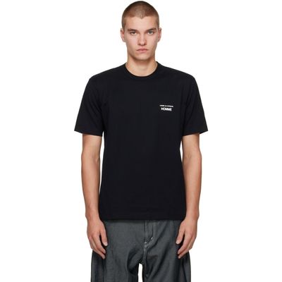 Comme des Garçons Homme Comme des Garçons Homme Black 'Homme' Chest Logo Cotton T-shirt