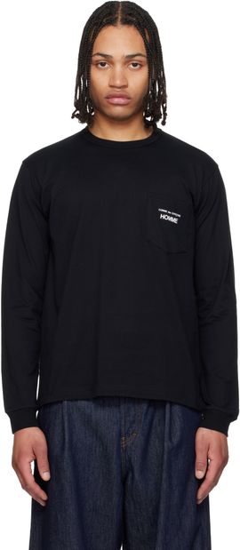 Comme des Garçons Homme Comme des Garçons Homme Black Pocket LS T-shirt
