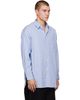Comme des Garçons Homme Comme des Garçons Homme Blue Cotton Stripe Shirt - 2