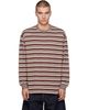 Comme des Garçons Homme Comme des Garçons Homme Brown Cotton Jersey Stripe T-shirt - 1
