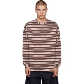 Comme des Garçons Homme Comme des Garçons Homme Brown Cotton Jersey Stripe T-shirt