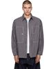 Comme des Garçons Homme Comme des Garçons Homme Gray Check Triple Layers Laminated Shirt - 1