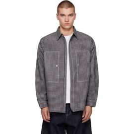 Comme des Garçons Homme Comme des Garçons Homme Gray Check Triple Layers Laminated Shirt