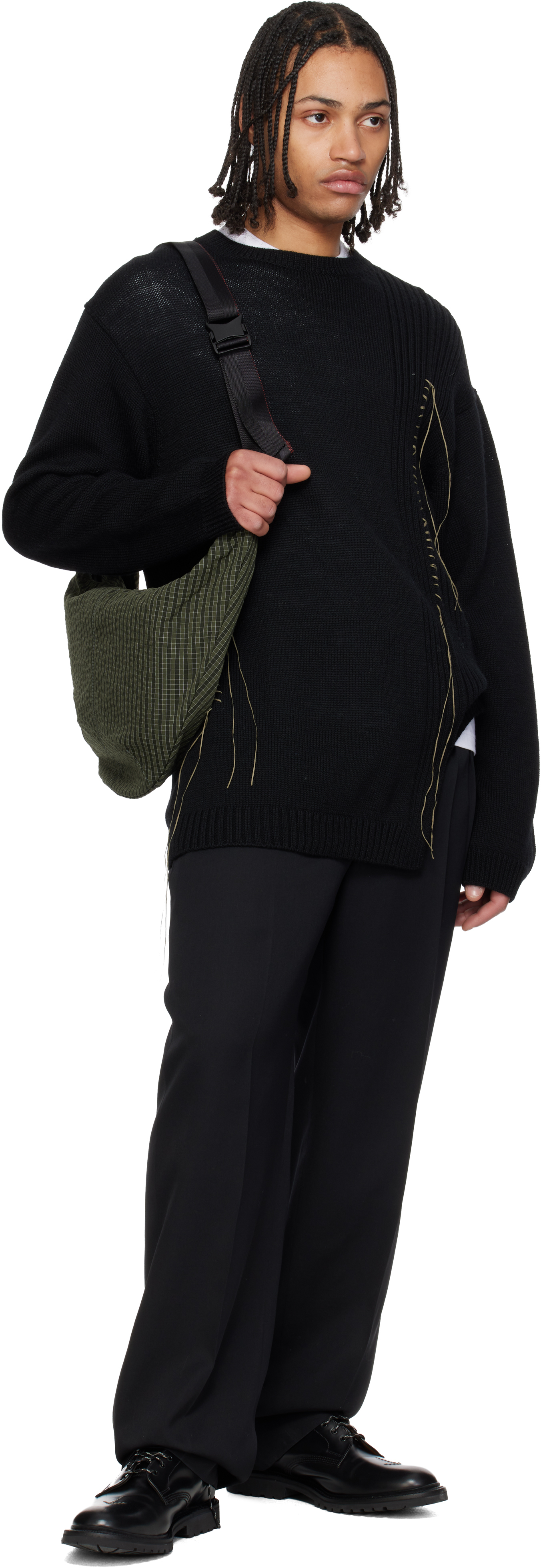 Comme des Garçons Homme - Green Grid Check Pattern Bag