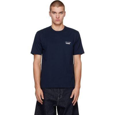 Comme des Garçons Homme Comme des Garçons Homme Navy 'Homme' Chest Logo Cotton T-shirt