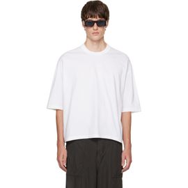 Comme des Garçons Homme Comme des Garçons Homme White Cotton Jersey Slightly Brushed T-shirt