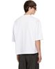 Comme des Garçons Homme Comme des Garçons Homme White Cotton Jersey Slightly Brushed T-shirt - 3