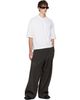 Comme des Garçons Homme Comme des Garçons Homme White Cotton Jersey Slightly Brushed T-shirt - 4