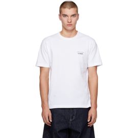 Comme des Garçons Homme Comme des Garçons Homme White 'Homme' Chest Logo Cotton T-shirt
